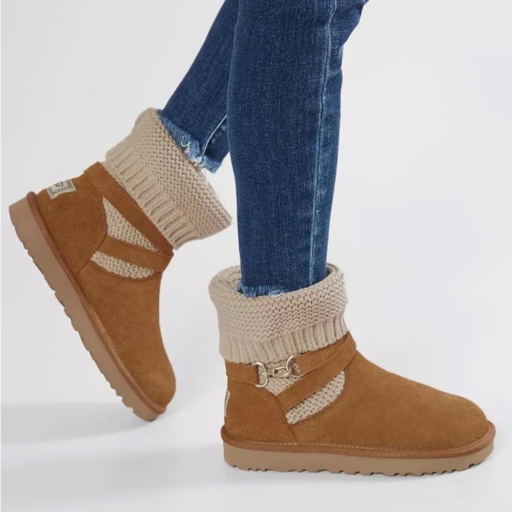 Women’s UGG Purl Strap Leather Boot
